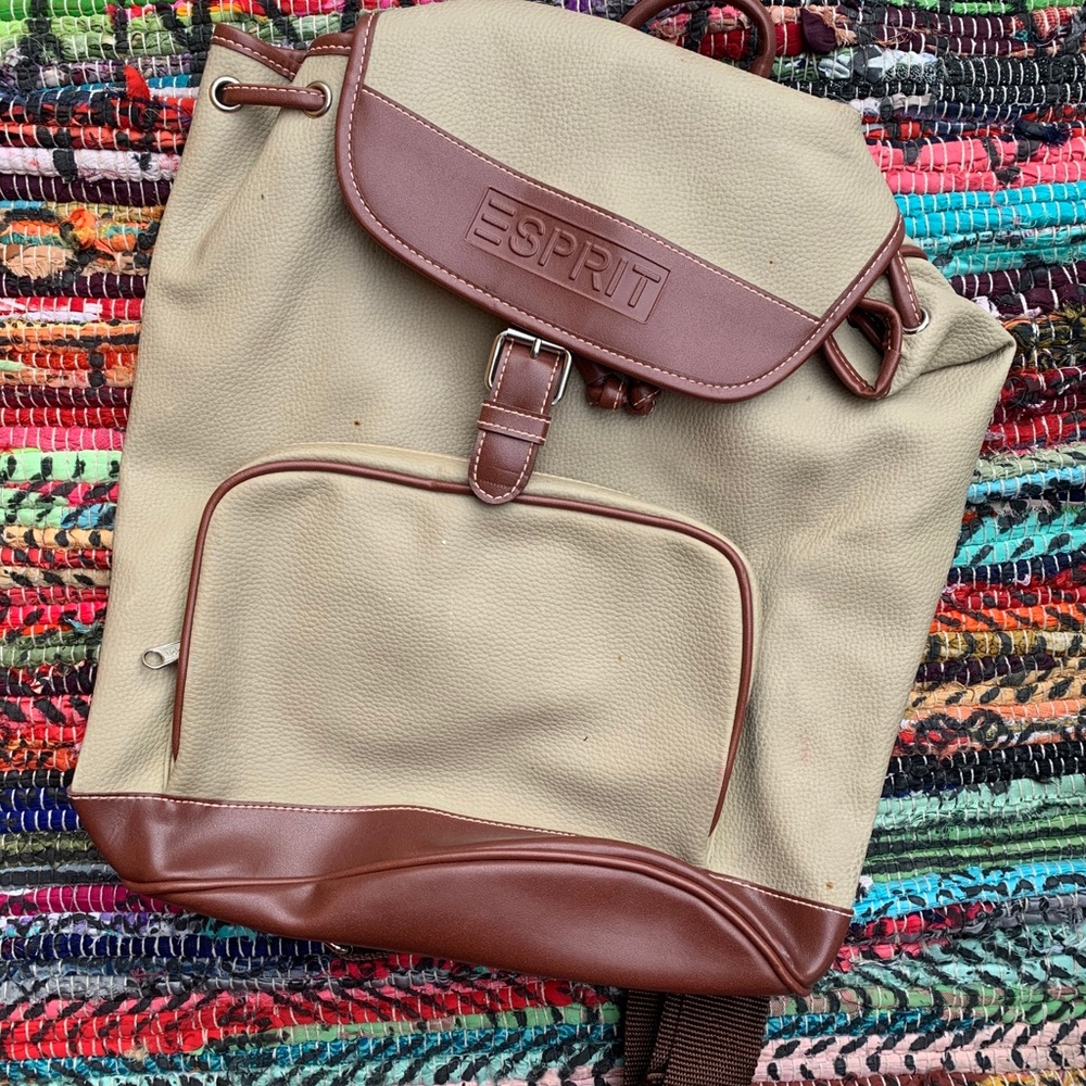 ESPRIT Vintage Leather Book Bag